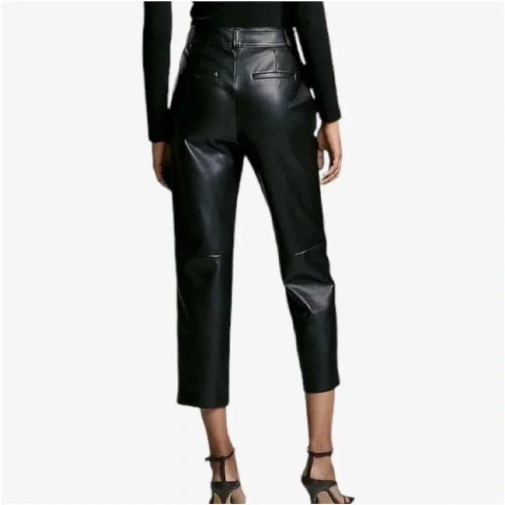 Aritzia Babaton vegan leather straight leg pants - Picture 3 of 11